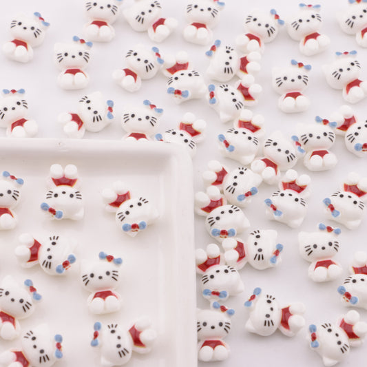 FS6311- 10×14mm Hk Set Down Charms Sitting Kitty Patches
