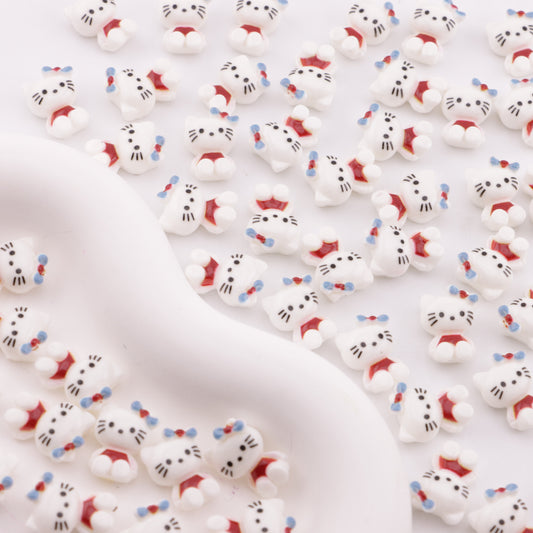 FS6311- 10×14mm Hk Set Down Charms Sitting Kitty Patches