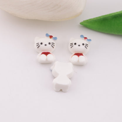 FS6311- 10×14mm Hk Set Down Charms Sitting Kitty Patches