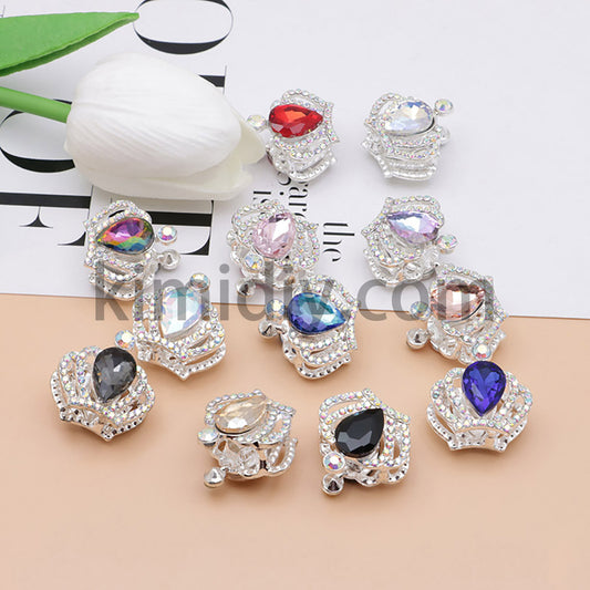 FS4838-Diamond Crown Alloy Beads Fit For Beadable Pens