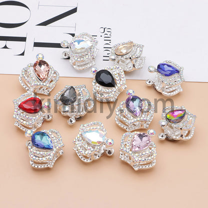 FS4838-Diamond Crown Alloy Beads Fit For Beadable Pens