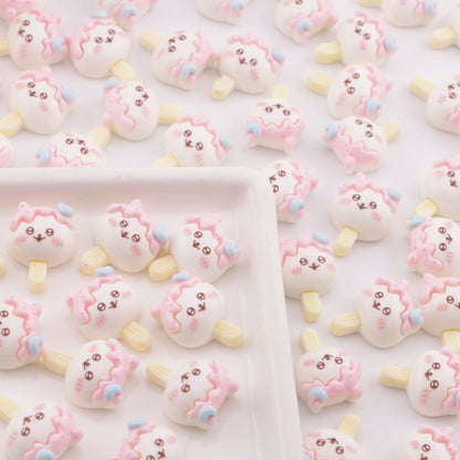 FS6313- 13×17mm Chiikawa Ice Cream Charms Ji Yika Wa Ice Cream Patches