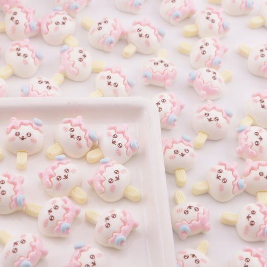 FS6313- 13×17mm Chiikawa Ice Cream Charms Ji Yika Wa Ice Cream Patches