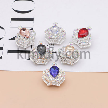 FS4838-Diamond Crown Alloy Beads Fit For Beadable Pens