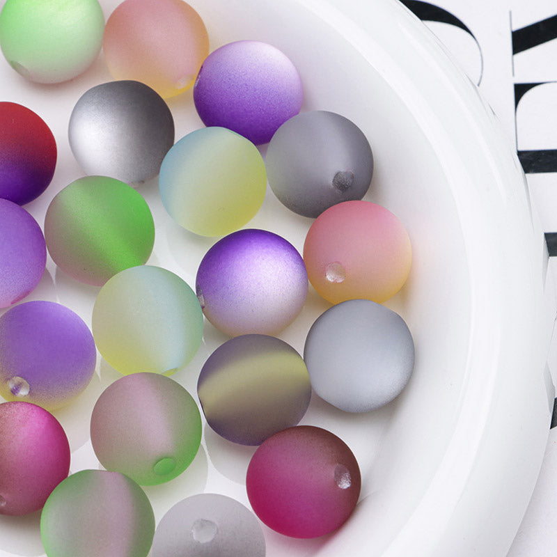 FS5231- 16mm Two-Color Cat Eyes Beads Iridescent Two-Color Cat Eye Beads