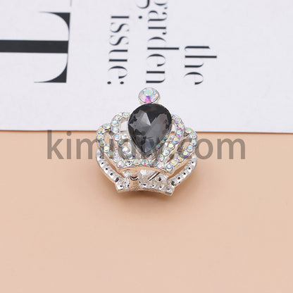 FS4838-Diamond Crown Alloy Beads Fit For Beadable Pens