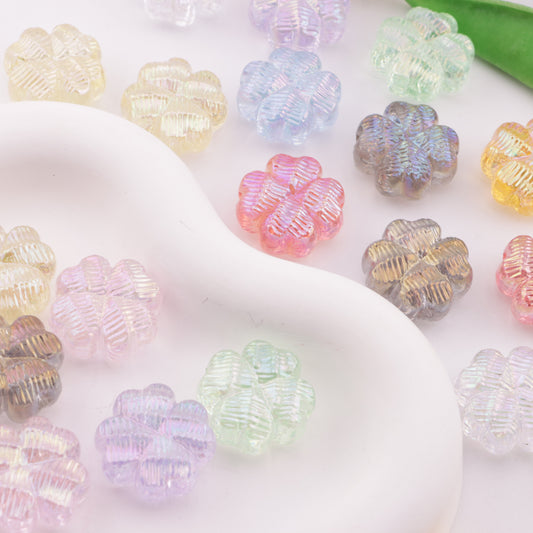 FS6338- 20mm UV Heart 4 Clover Beads