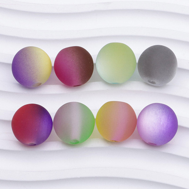 FS5231- 16mm Two-Color Cat Eyes Beads Iridescent Two-Color Cat Eye Beads