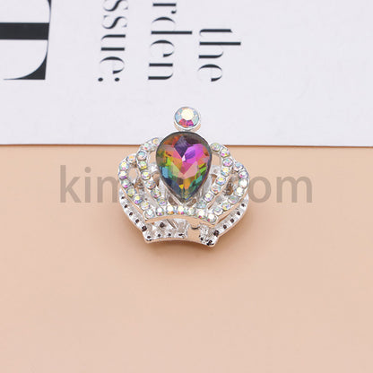 FS4838-Diamond Crown Alloy Beads Fit For Beadable Pens