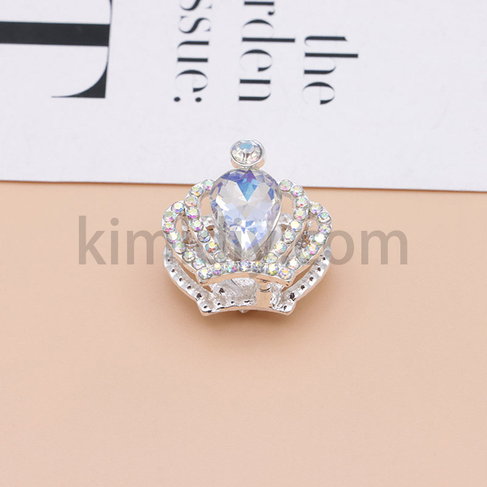 FS4838-Diamond Crown Alloy Beads Fit For Beadable Pens