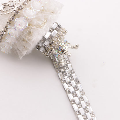 FS5564- 0.9 Cm Wide Glass Rhinestone Tape (3 Meters Long)