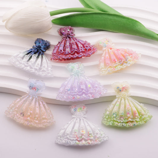 FS6383- 47×41Mm Luminous Rose Dress Charms