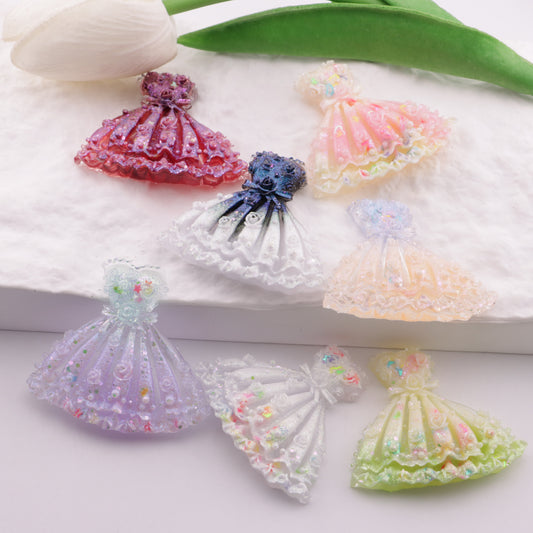 FS6383- 47×41Mm Luminous Rose Dress Charms