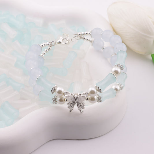 FS6369- 12mm Glass Bamboo Beads Glass (12mm ガラス バンブービーズ ガラス)