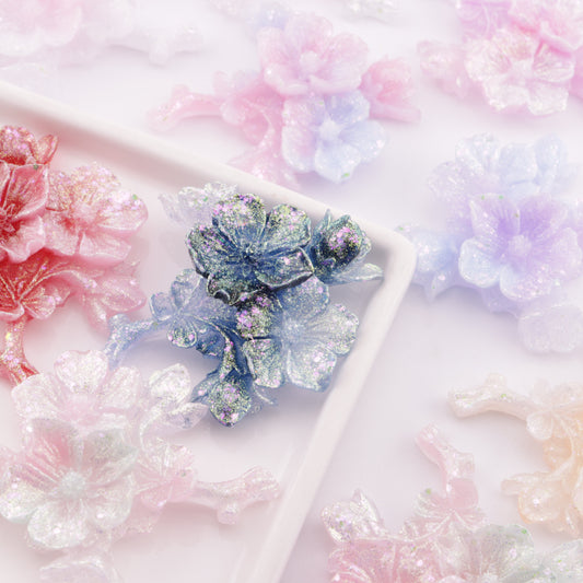 FS6386- 56×49mm Luminous Peach Blossom Branch Charms