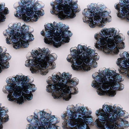 FS6385- 23mm Luminous Hibiscus Flower Charms