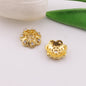 [KM6365]- 14mm Flower  Spacers Beads With Diamonds, Beads Caps
