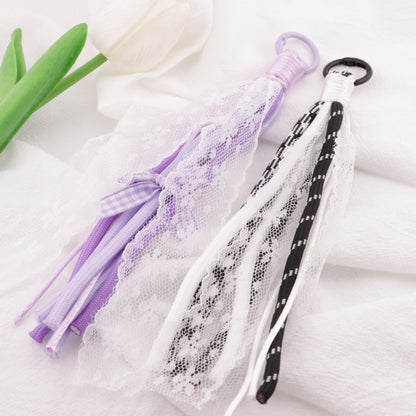 FS6410- C Lace Rope Braided Keychain C Lace Rope Braided Keychain Pendant