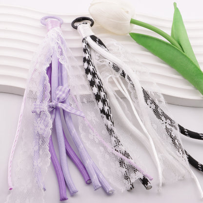 FS6410- C Lace Rope Braided Keychain C Lace Rope Braided Keychain Pendant