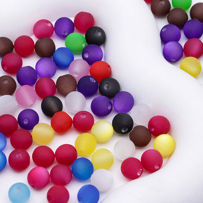 FS5233- 8mm Cat Eyes Beads Iridescent Cat's Eye Beads