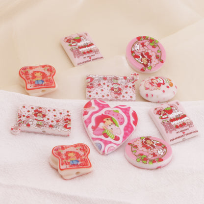 FS6401- Mixed Styles Of Strawberry Girl And Melody Beads And Patches