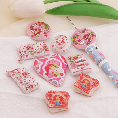 FS6401- Mixed Styles Of Strawberry Girl And Melody Beads And Patches