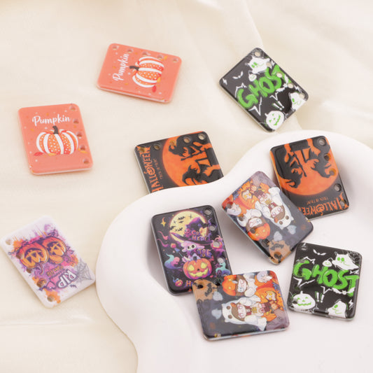 FS6437- Approximately 31×25mm Halloween Acrylic Book Piece