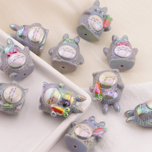 FS6447- ABOUT 28×21MM UV Totoro Beads UV Totoro Beads Fit For Pen