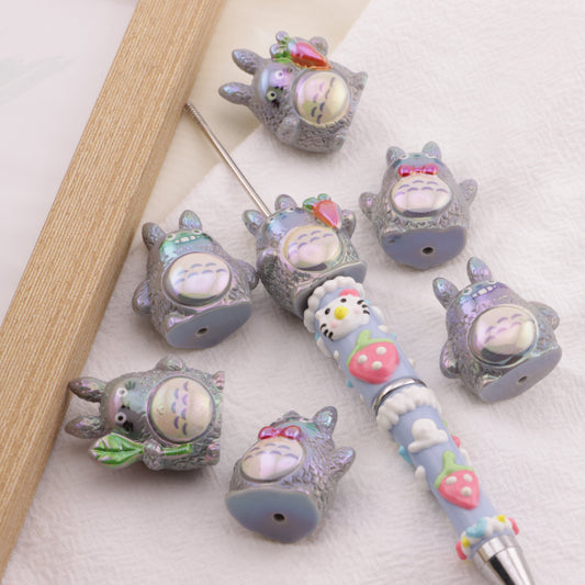 FS6447- ABOUT 28×21MM UV Totoro Beads UV Totoro Beads Fit For Pen