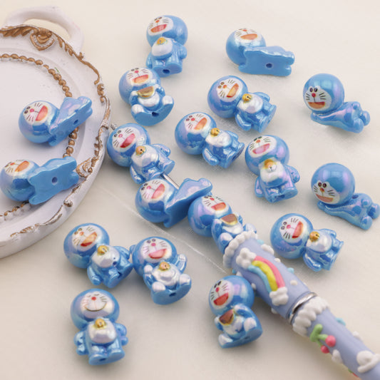 FS6449- ABOUT 16×21MM UV Doraemon BEADS UV Doraemon BEADS FIT FOR PEN