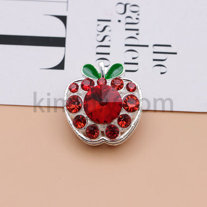 FS4840-Apple Alloy Beads Fit For Beadable Pens
