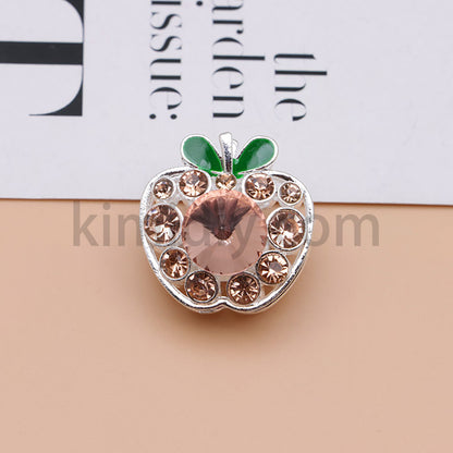 FS4840-Apple Alloy Beads Fit For Beadable Pens
