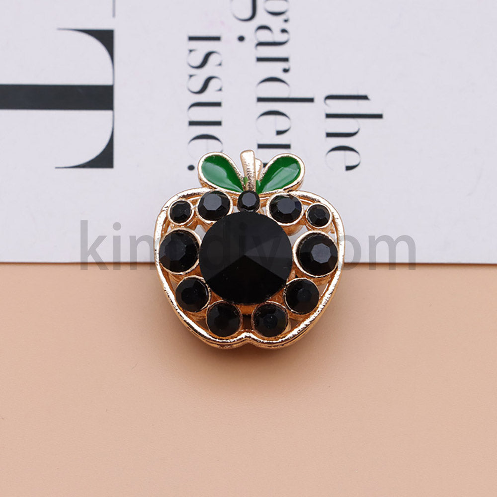 FS4840-Apple Alloy Beads Fit For Beadable Pens