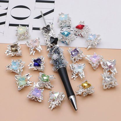 FS4844- Approximately 2×1.8×1.6 Cm Butterfly Alloy Beads Four - Way Connector