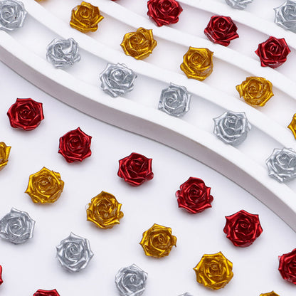 FS5368- 10mm Lacquer Sensation Velvet, Soft Flower Charms Soft Flower Patches, Luminous Night Glow