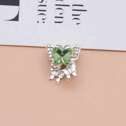 FS4844- Approximately 2×1.8×1.6 Cm Butterfly Alloy Beads Four - Way Connector