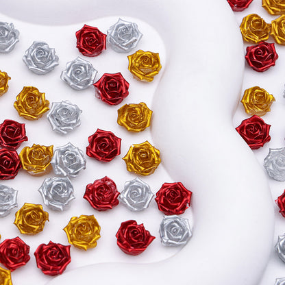 FS5368- 10mm Lacquer Sensation Velvet, Soft Flower Charms Soft Flower Patches, Luminous Night Glow