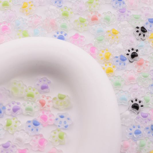 FS6459- About 10mm Two-Color Luminous Cat Claw Nail Art Stickers