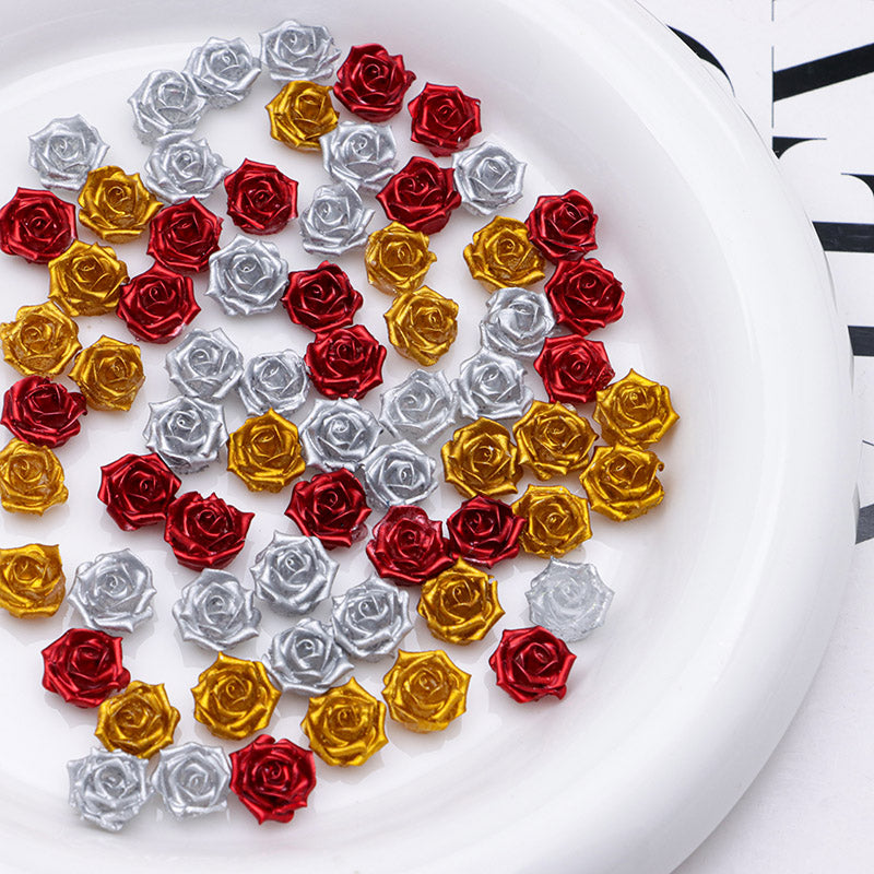 FS5368- 10mm Lacquer Sensation Velvet, Soft Flower Charms Soft Flower Patches, Luminous Night Glow