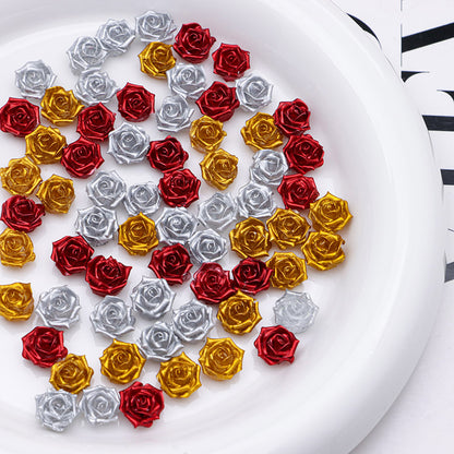 FS5368- 10mm Lacquer Sensation Velvet, Soft Flower Charms Soft Flower Patches, Luminous Night Glow