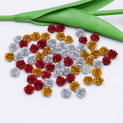 FS5368- 10mm Lacquer Sensation Velvet, Soft Flower Charms Soft Flower Patches, Luminous Night Glow