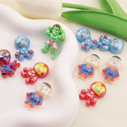 FS6477- Approximately 2×3cm Avengers Acrylic Resin Beads (約2×3cmのアベンジャーズアクリル樹脂ビーズ)