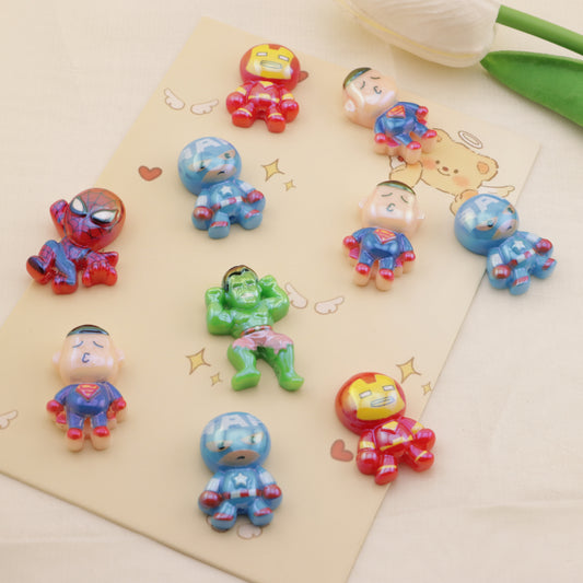 FS6477- Approximately 2×3cm Avengers Acrylic Resin Beads (約2×3cmのアベンジャーズアクリル樹脂ビーズ)