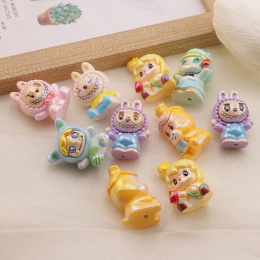 FS6461- Approximately 30×22Mm Pop Mart Three-Dimensional UV Resin Beads