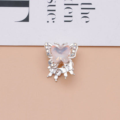 FS4844- Approximately 2×1.8×1.6 Cm Butterfly Alloy Beads Four - Way Connector