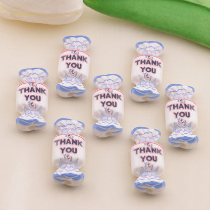 FS6503- Thank You Sugar Acrylic Beads （サンキューシュガーアクリルビーズ）