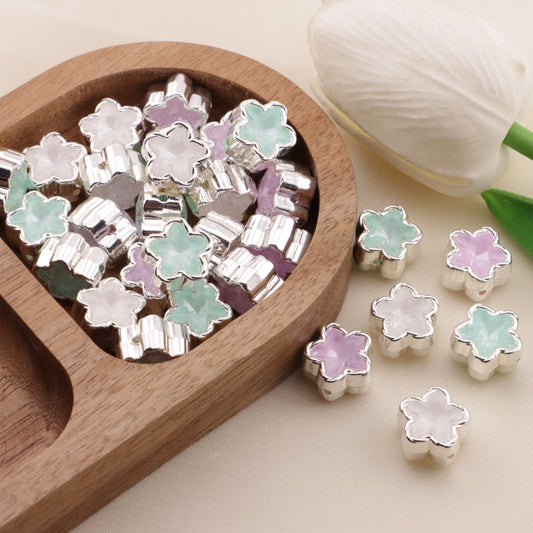 FS6500- About 12MM Star Double Side Zircon Alloy Beads(約12MMスター両面ジルコン合金ビーズ)
