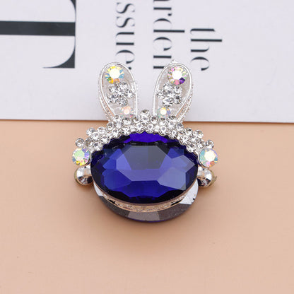FS4839- 3.4×3.3×2.4 Cm Rabbit Alloy Beads Four - Way Passable For Pens