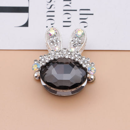 FS4839- 3.4×3.3×2.4 Cm Rabbit Alloy Beads Four - Way Passable For Pens