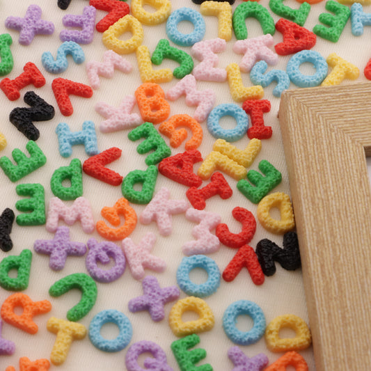 FS6473- Approximately 8×9mm Luminous Letter Nail Charms(約8×9mmの発光文字ネイルチャーム)